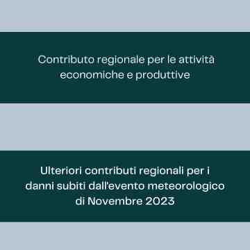 Alluvione novembre 2023: nuovi contributi destinati alle ai cittadini e alle imprese