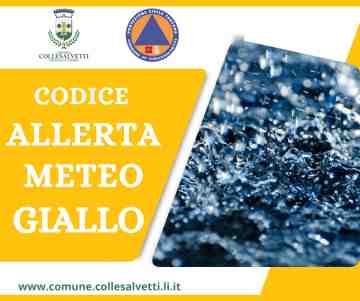 Avviso di criticit regionale: codice giallo per rischio idrogeologico idraulico reticolo minore