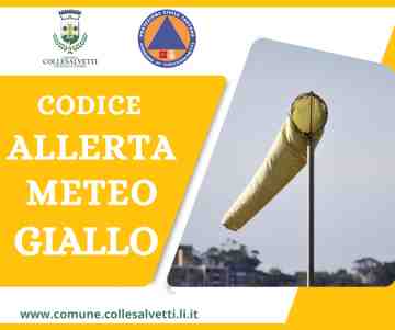 Avviso di criticit regionale: codice giallo per rischio vento