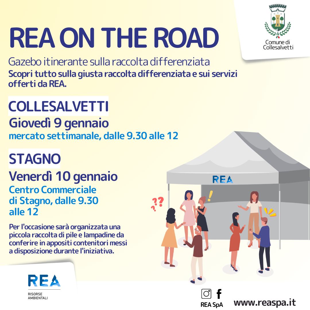 Rea on the road: il gazebo itinerante sulla raccolta differenziata fa tappa a Collesalvetti e a Stagno