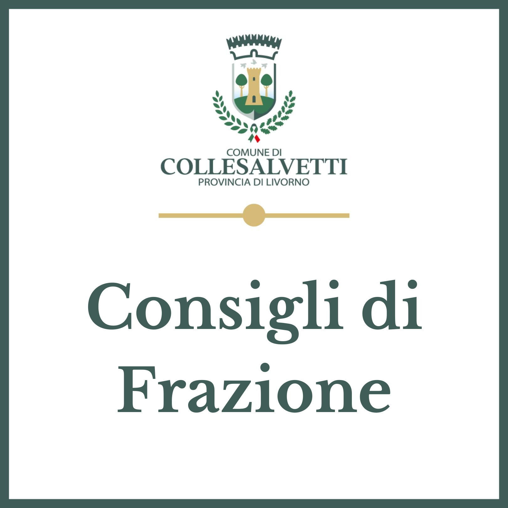 Consiglio di Frazione di Guasticce - mercoled 5 novembre ore 21.00